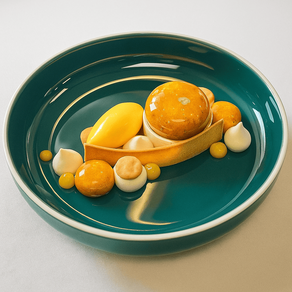 20250901_1854_Dessert Creativo sul Piatto_remix_01k4333tpreb1vr64g0ejb48ky