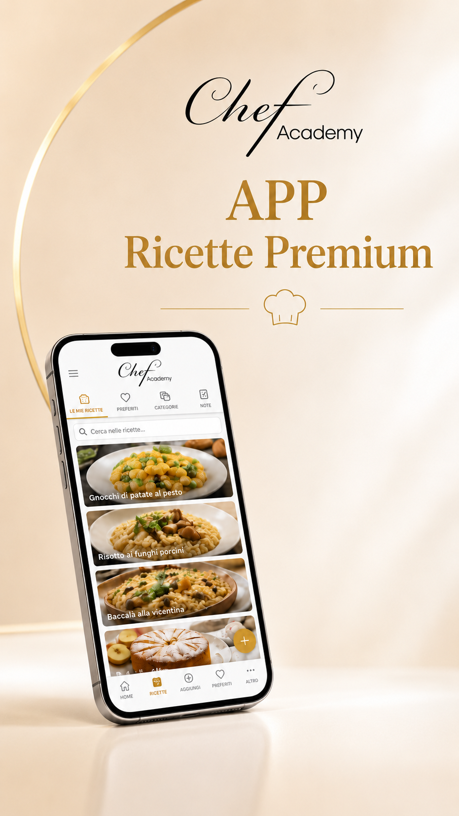 App Ricette Premium Chef Academy Online