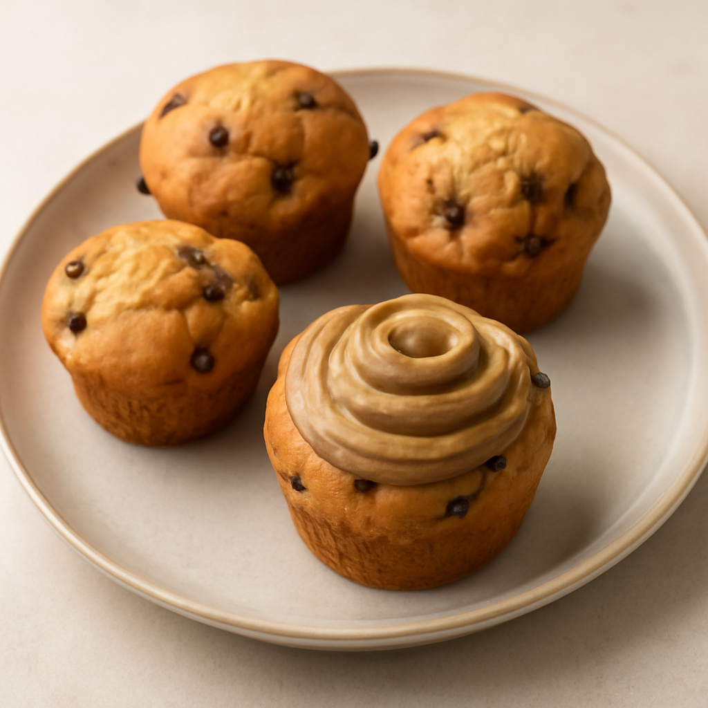 American muffin con crema al caffè senza uova