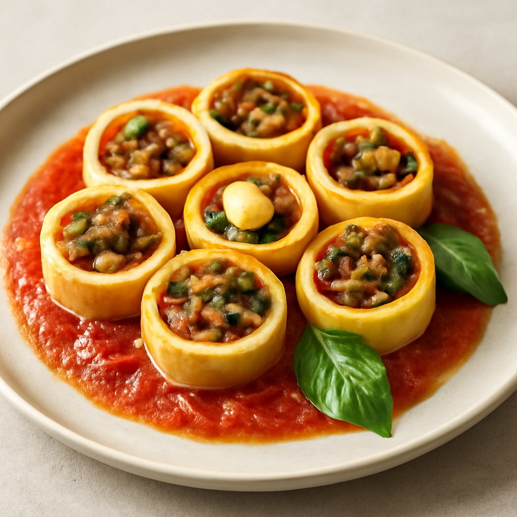 Anelli ripieni alla pecorara