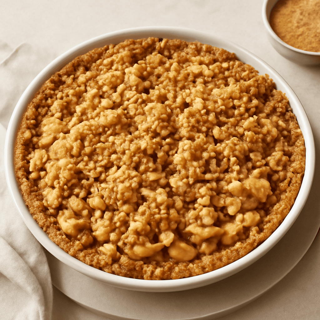 Apple crumble pie