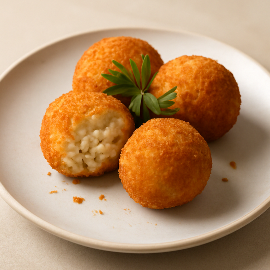 Arancini di riso bianche