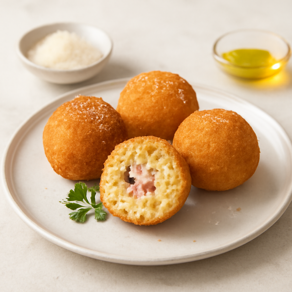 ARANCINI RICOTTA E PROSCIUTTO