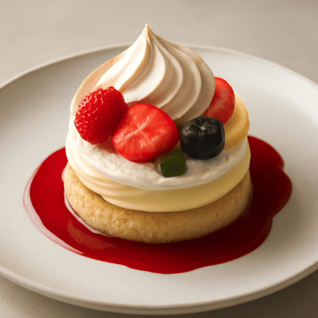 Armonia di crema e frutta