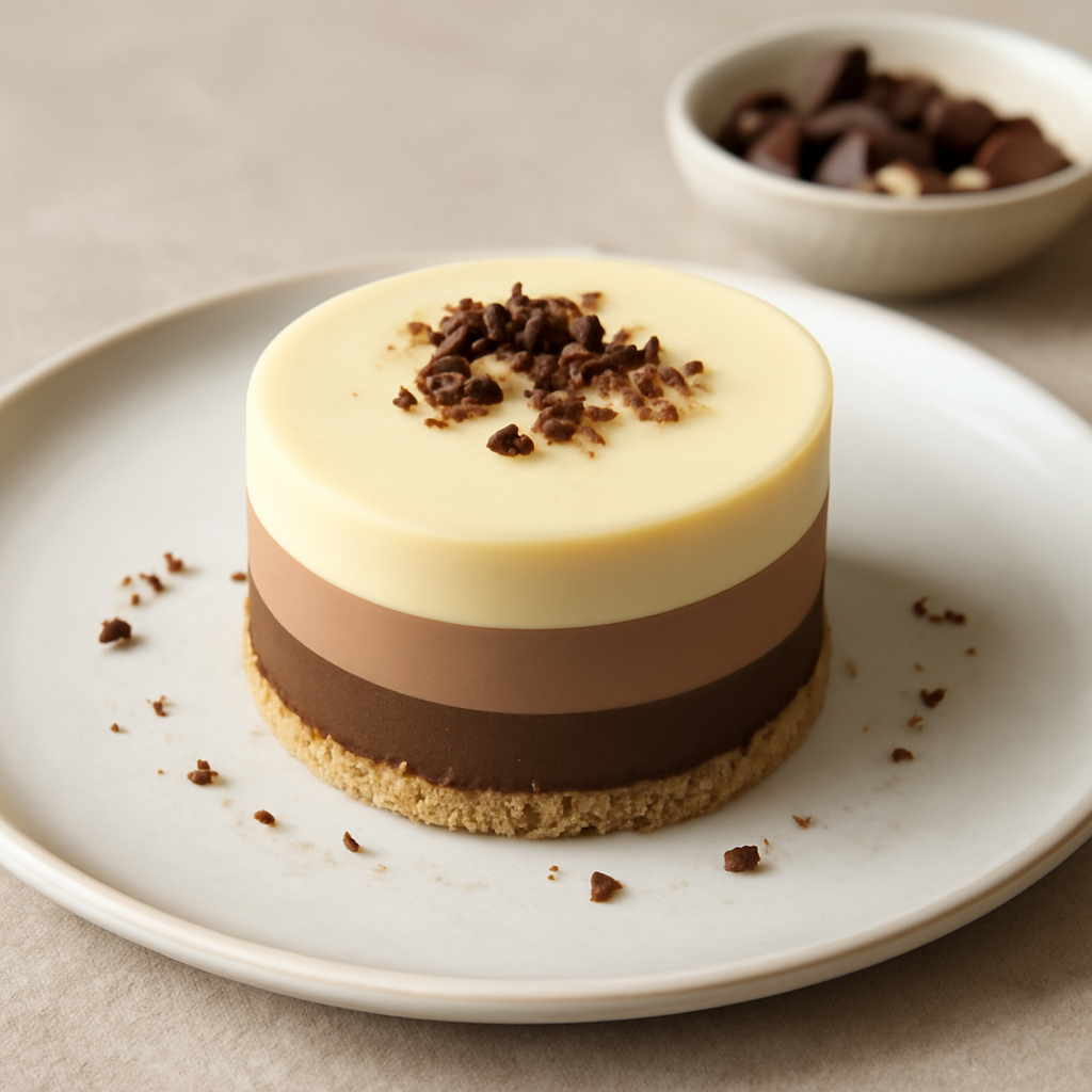 Bavarese ai tre cioccolati