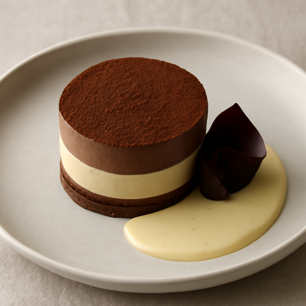 Bavarese ai tre cioccolati