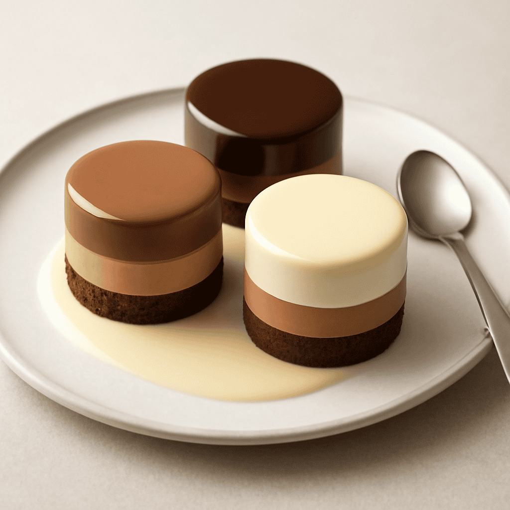 Bavarese ai tre cioccolati