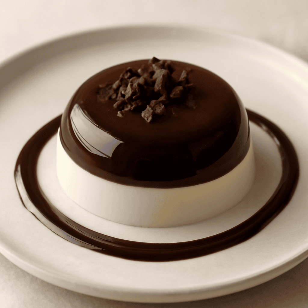 Bavarese al cioccolato bianco e nero
