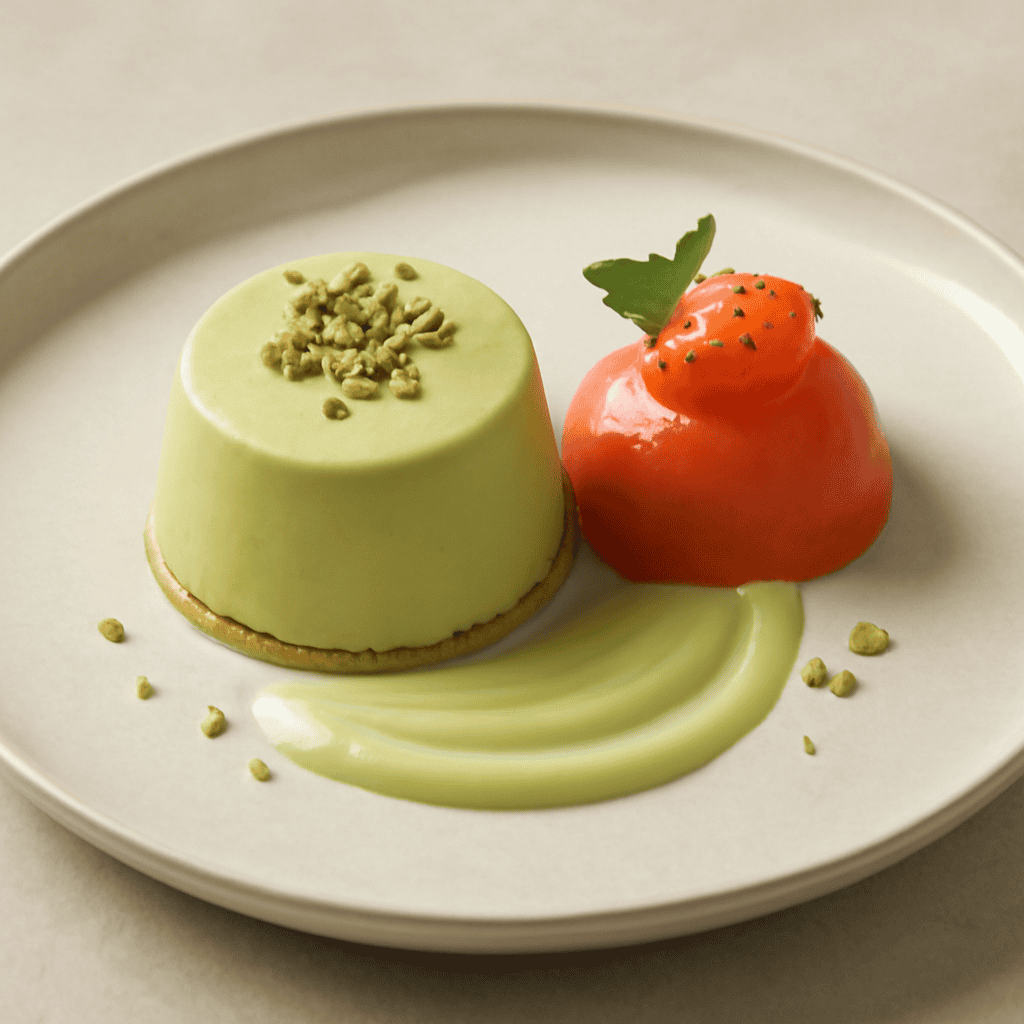 Bavarese al fico d’India e pistacchio