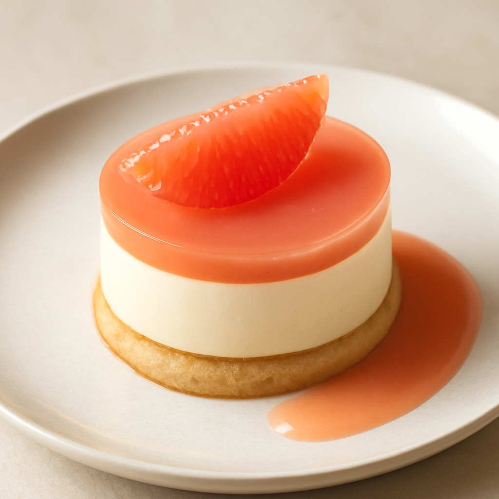 BAVARESE AL MASCARPONE CON GELATINA DI POMPELMO