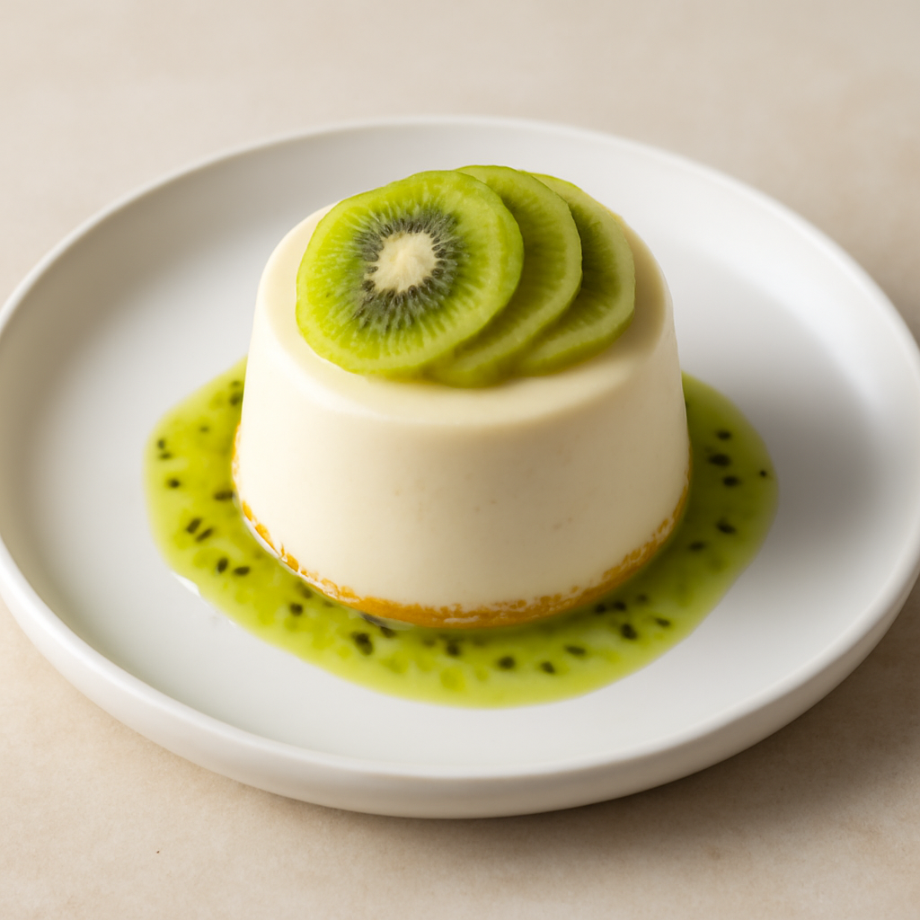 Bavarese cioccolato bianco e kiwi