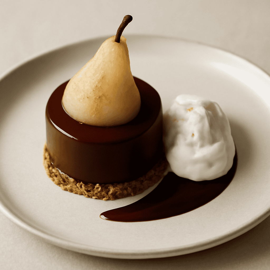 Bavarese cioccolato e pere