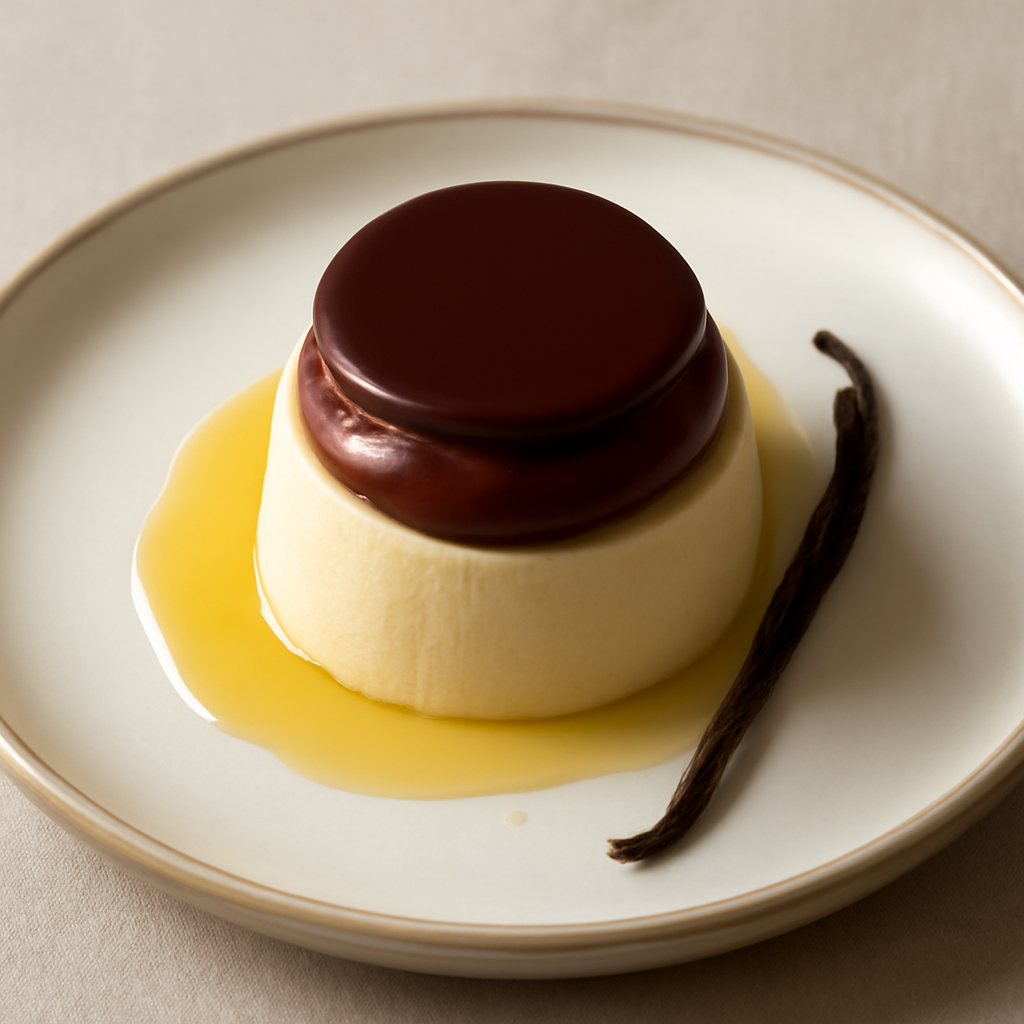 Bavarese con mousse al cioccolato
