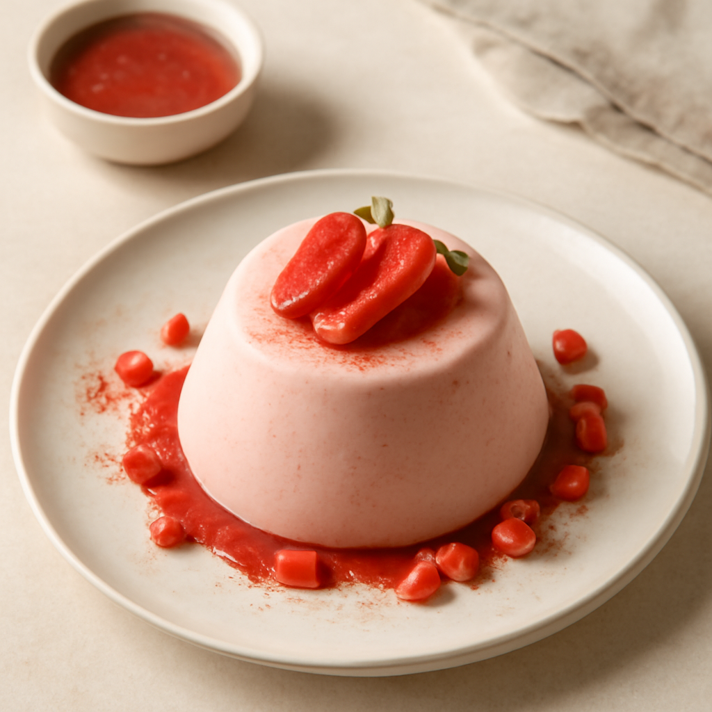 Bavarese di fragole e cannella