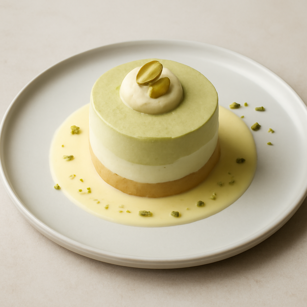 bavarese mandorla e pistacchio