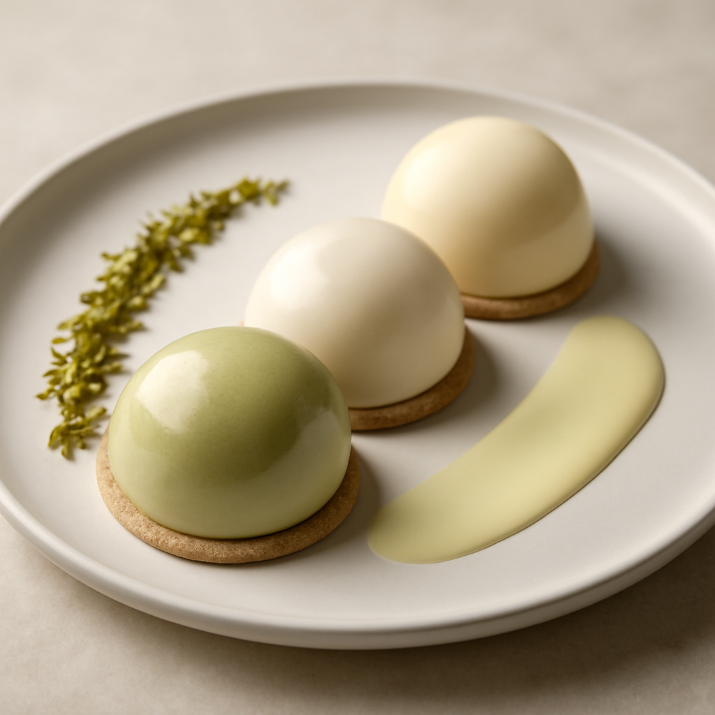BAVARESE PISTACCHIO, MANDORLA E VANIGLIA