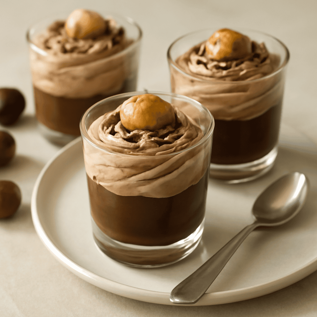 Bicchierini di castagne al cucchiaio