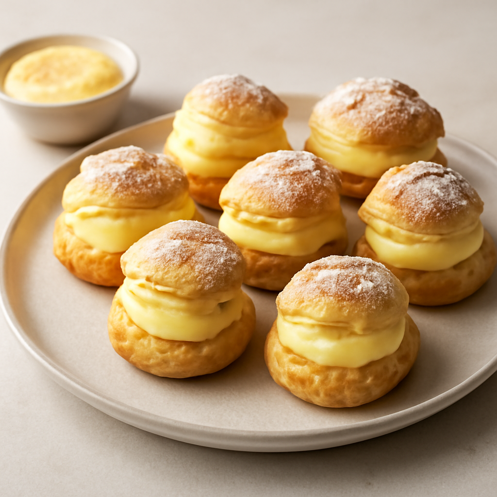 Bignè con crema al cointreau