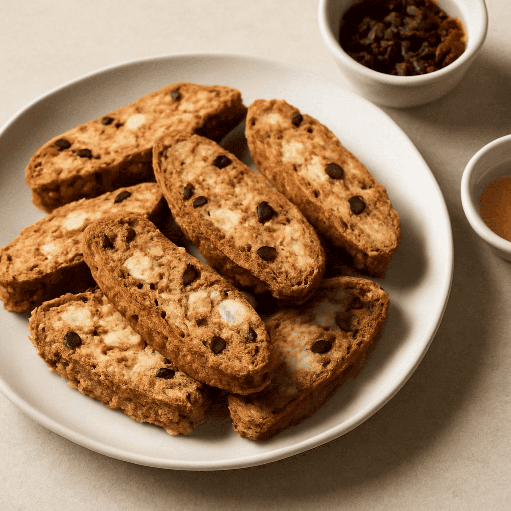 Biscotti cookies con uvetta e cioccolato bianco