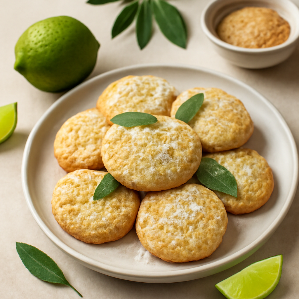 Biscotti morbidi lime e salvia