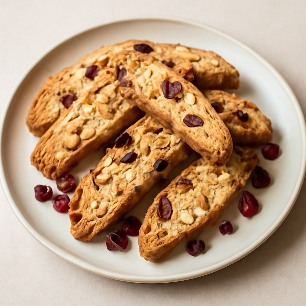 Biscotti rustici alle mandorle e frutti rossi