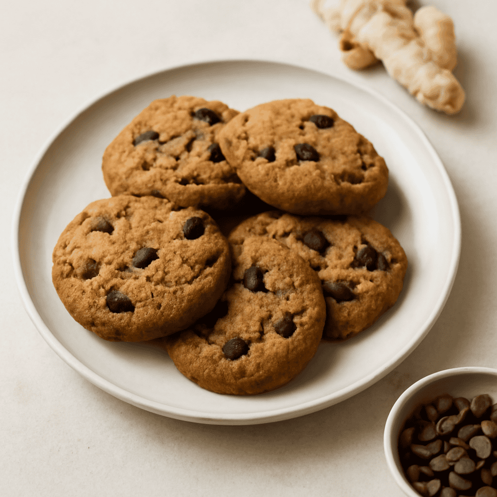 Biscotti zenzero e cioccolato