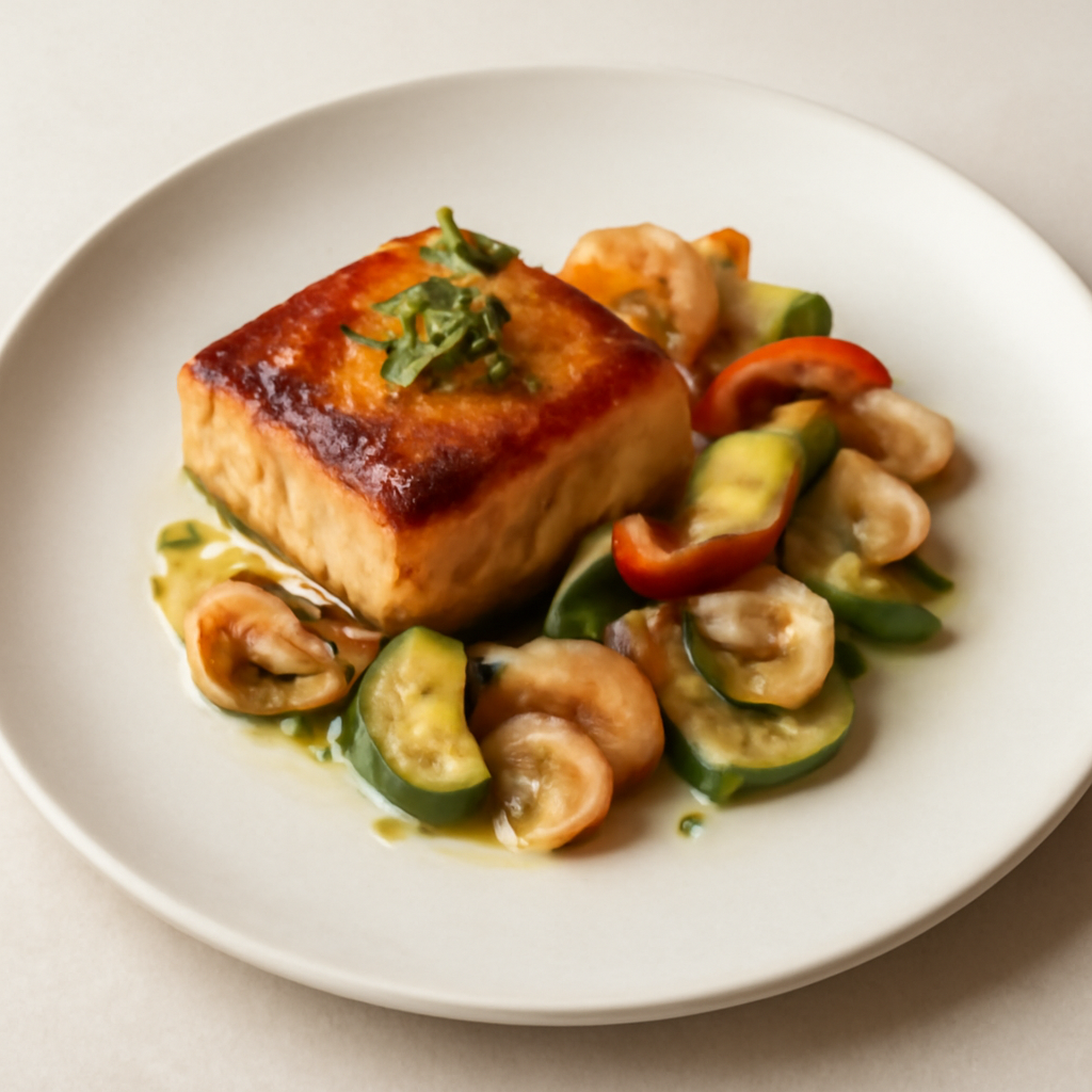 Black Code con sardine in pastella e verdure