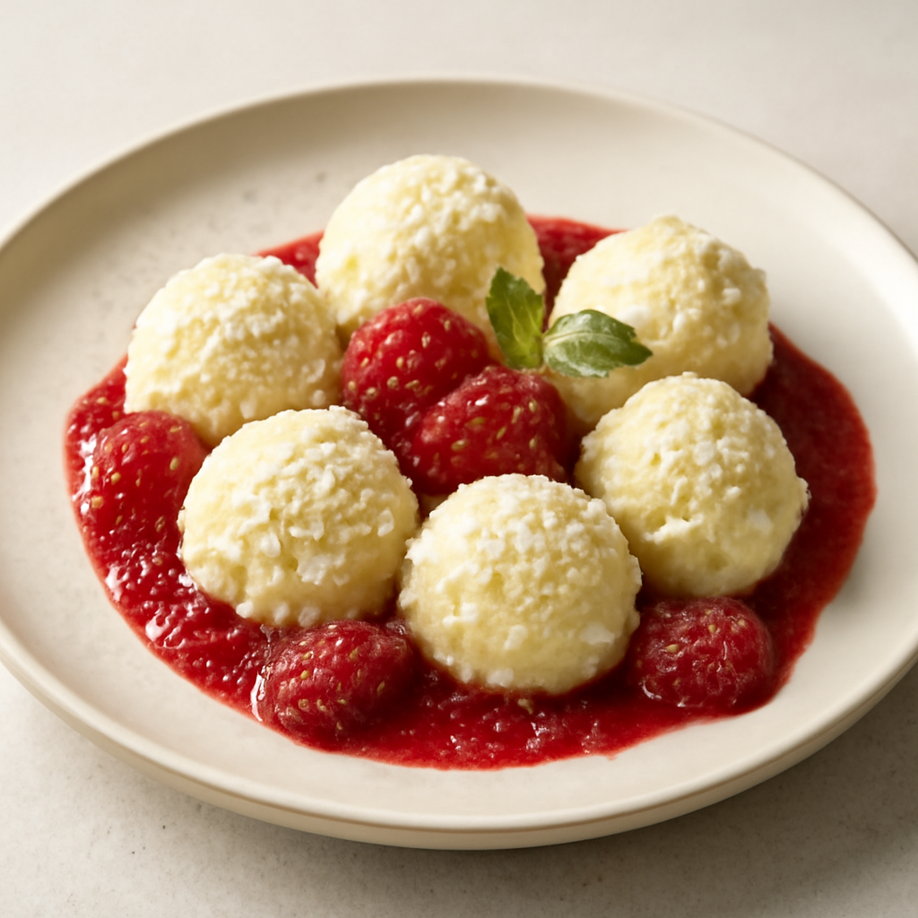 Bocconcini formaggio e lampone