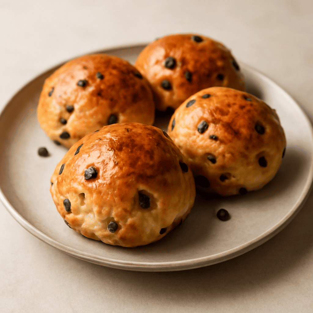 Brioches con gocce di cioccolato
