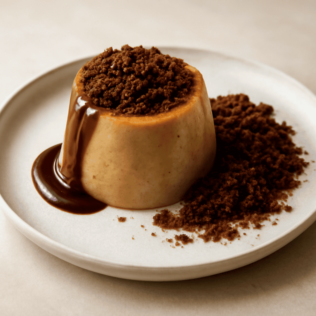Budino di castagne con streuzel al cacao