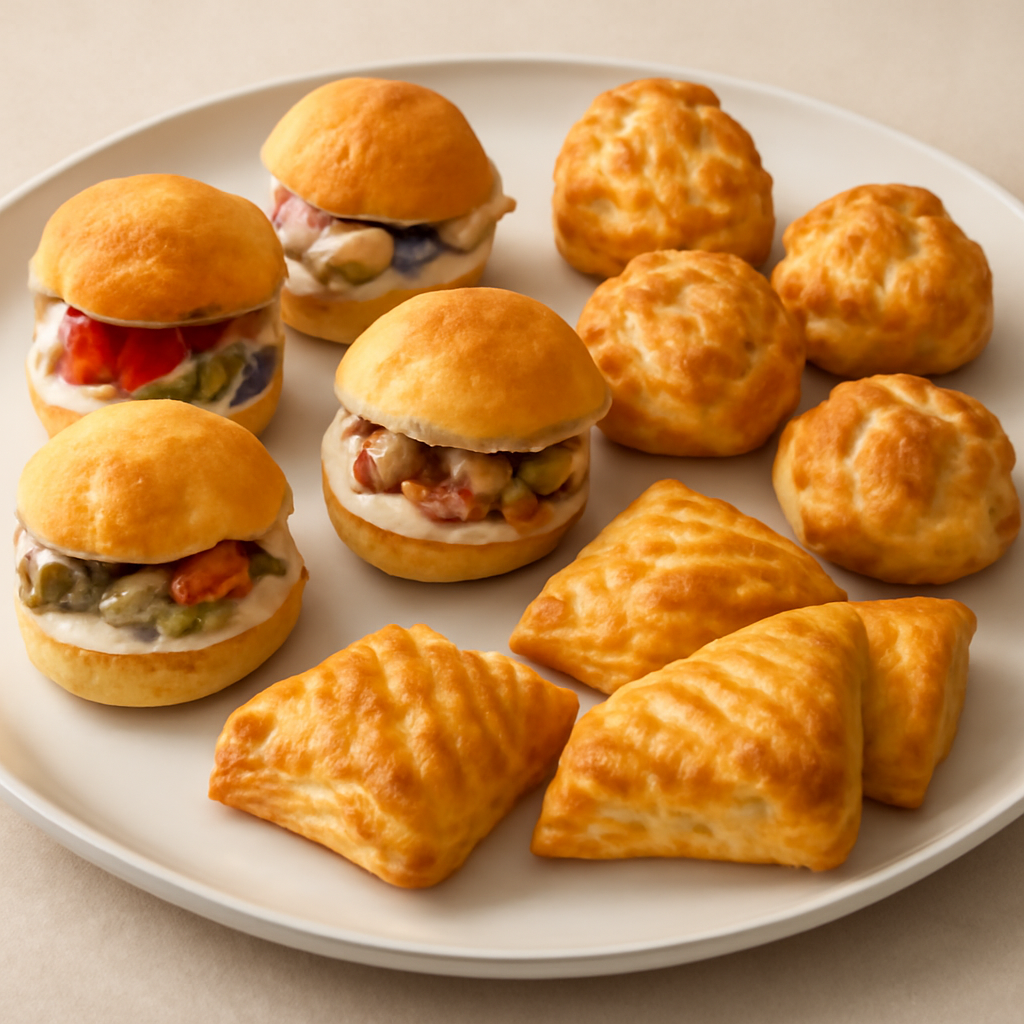 BUFFET DI PANINI, BIGNE’ SALATI E SFOGLIA