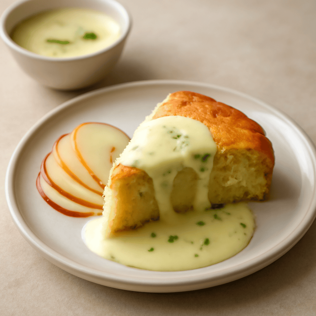 CAKE ALLE MELE E CREMA INGLESE ALLA MENTA