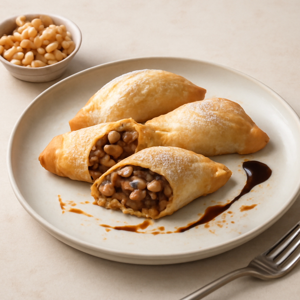 calzoncelli dolci con ceci e cioccolato