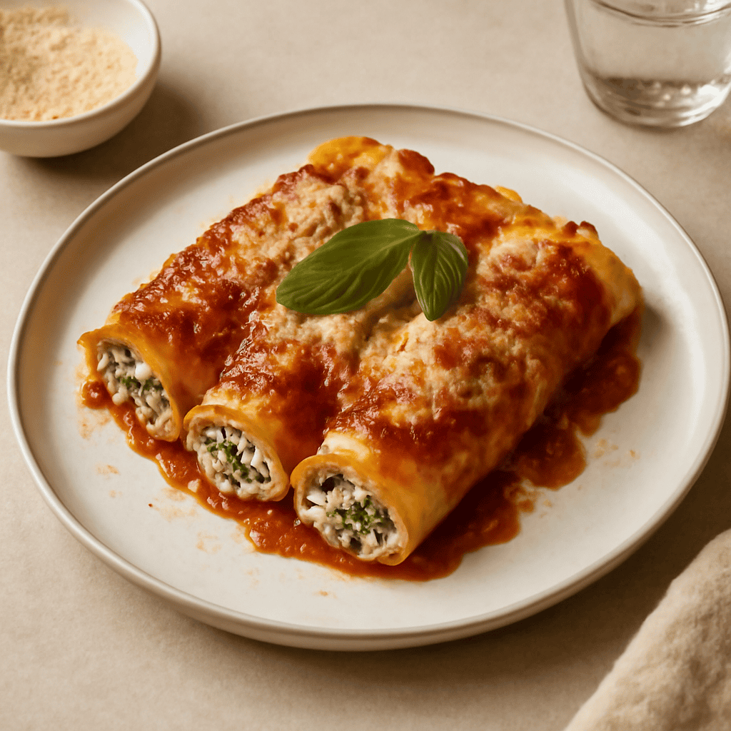 cannelloni saporiti ricotta e spinaci