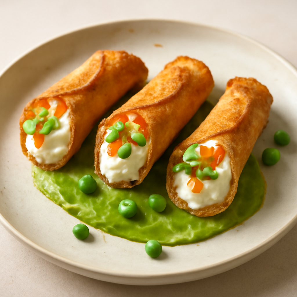 Cannoli di grana padano ripieni