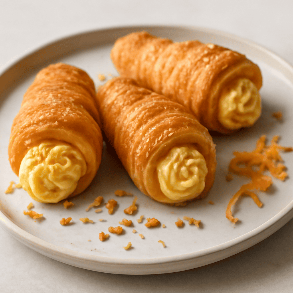 CANNONCINI MIGNON al profumo d’arancia e granella di nocciole