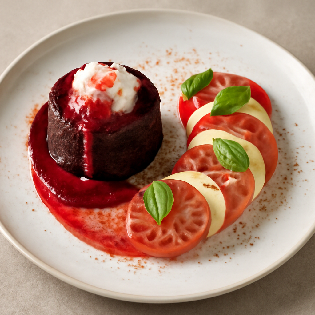 Caprese al cioccolato e peperoncino