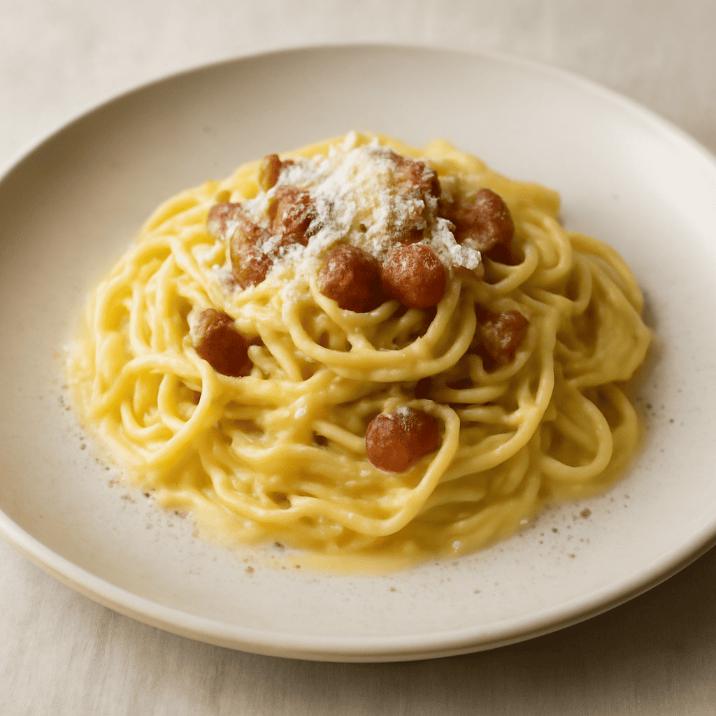 Carbonara a 65 ° C