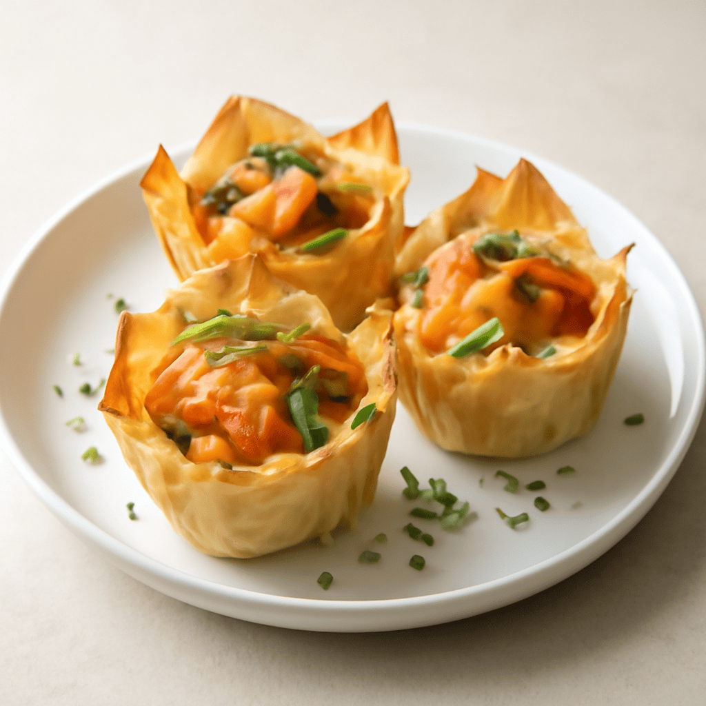 Cestini croccanti di salmone affumicato norvegese