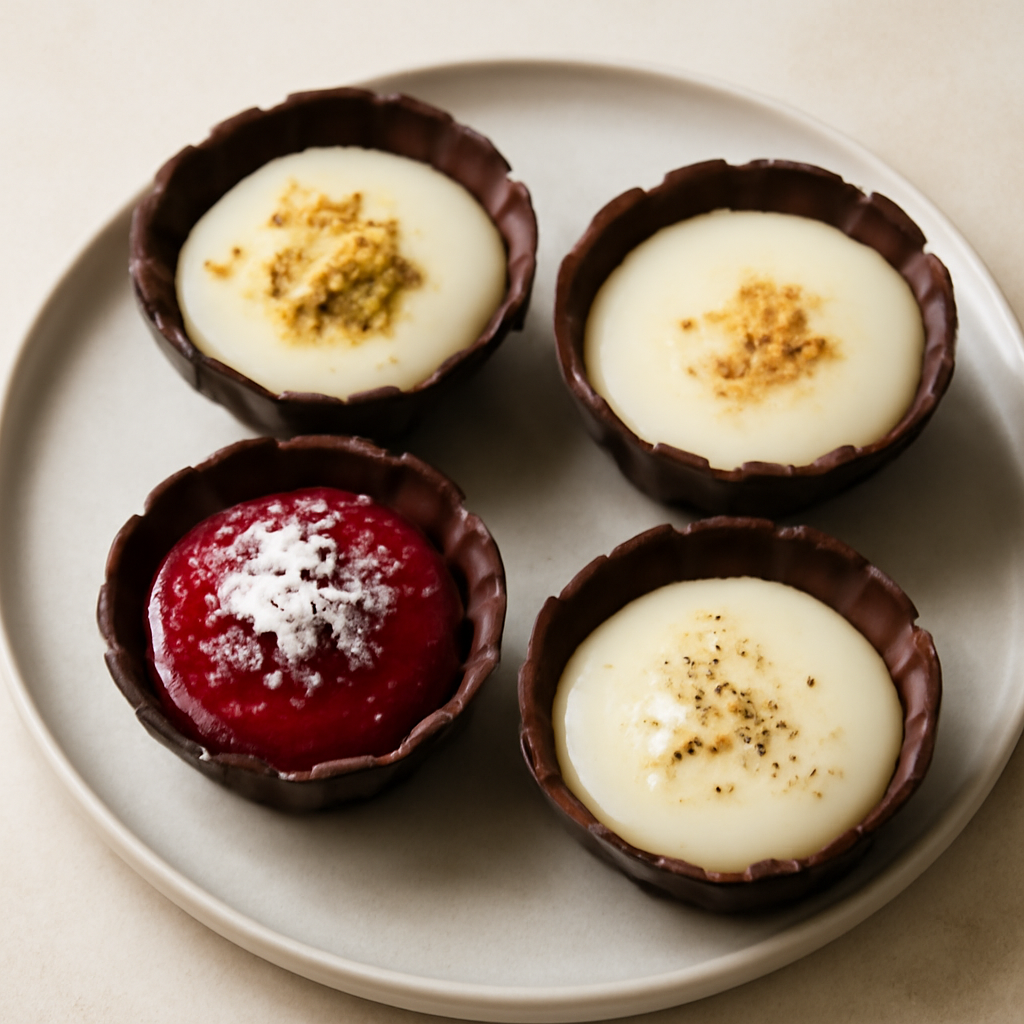 Cestini di cioccolato
