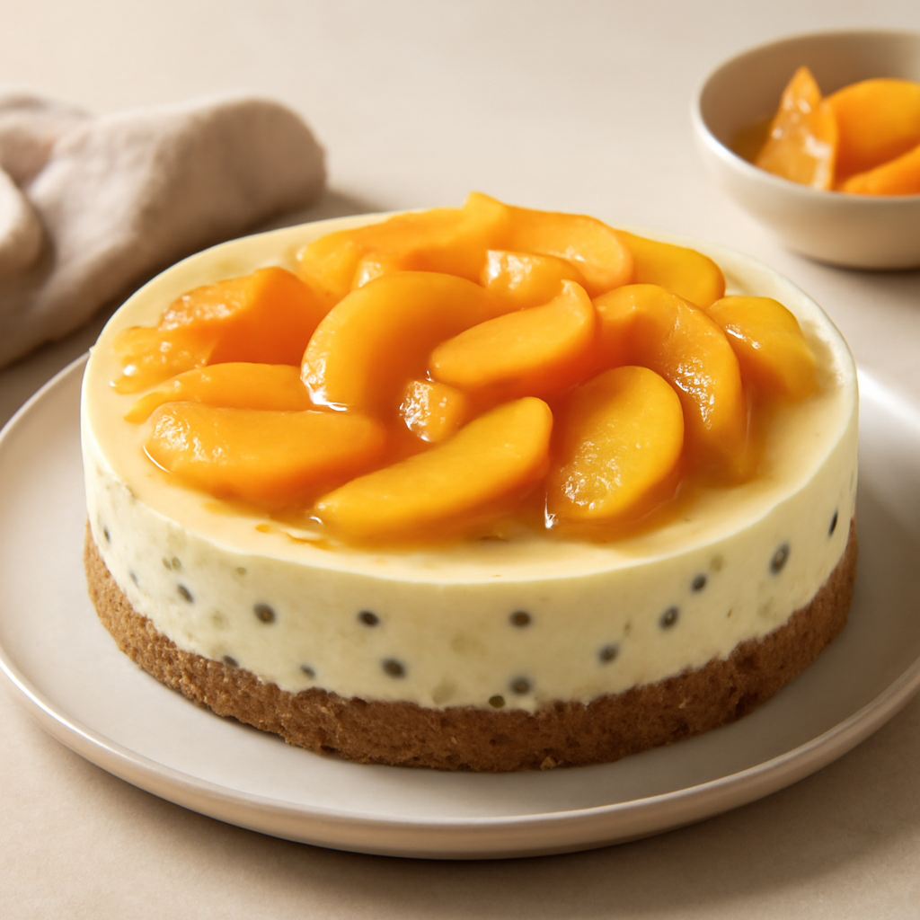 Cheescake alle pesche