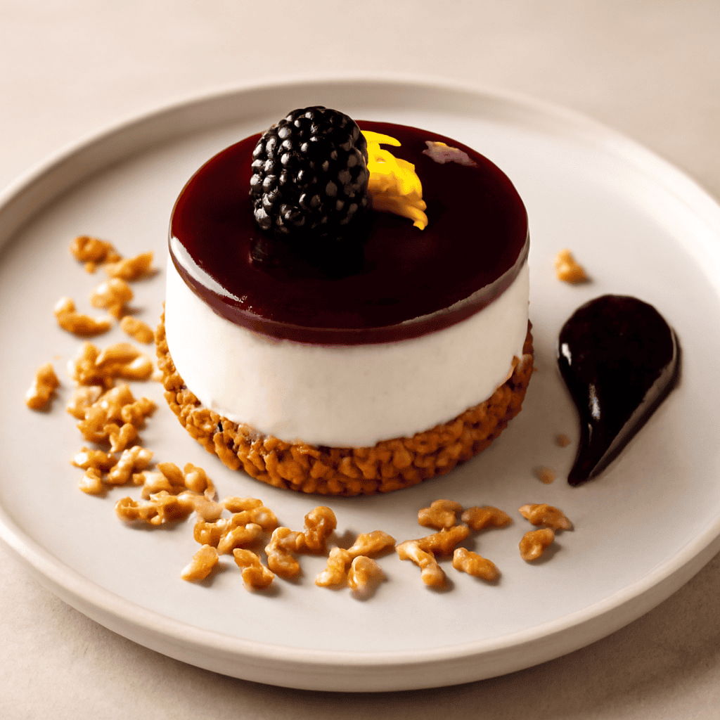 CHEESECAKE ALLE MORE CON RISO SOFFIATO CARAMELLATO