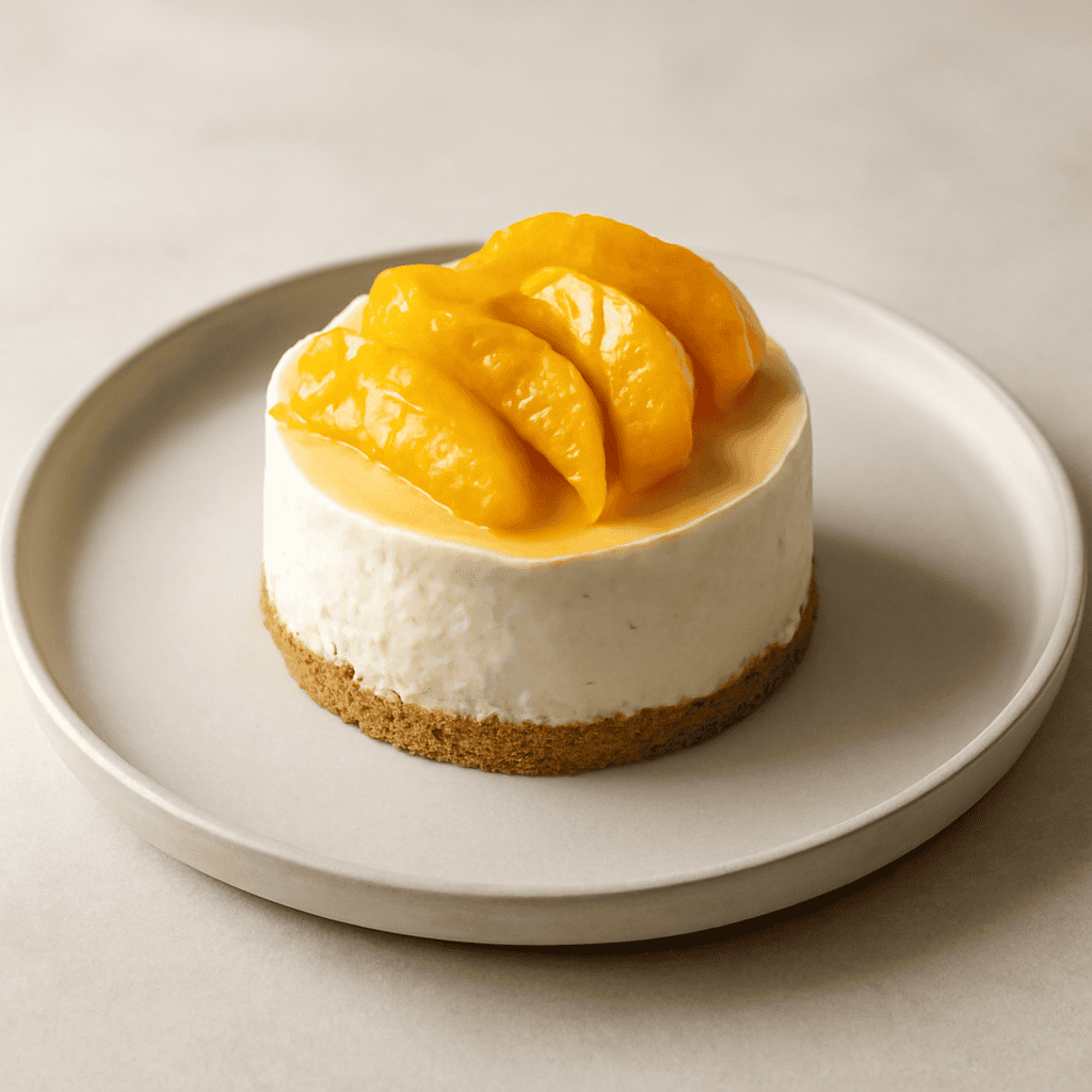 cheesecake alle pesche