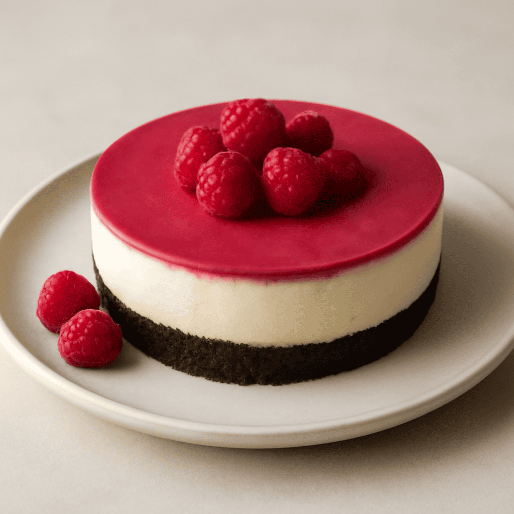 Cheesecake pink lampone