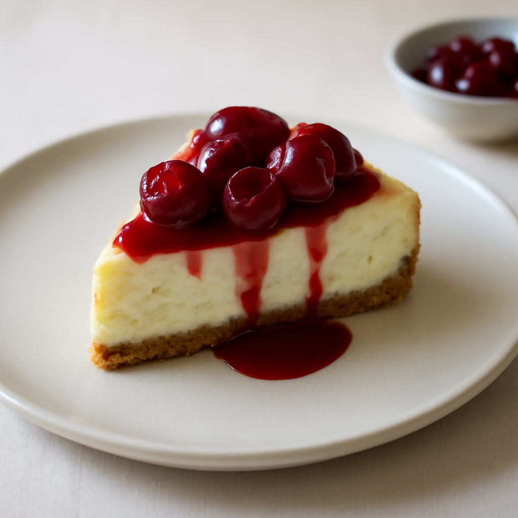 Cheesecake ricotta e visciole