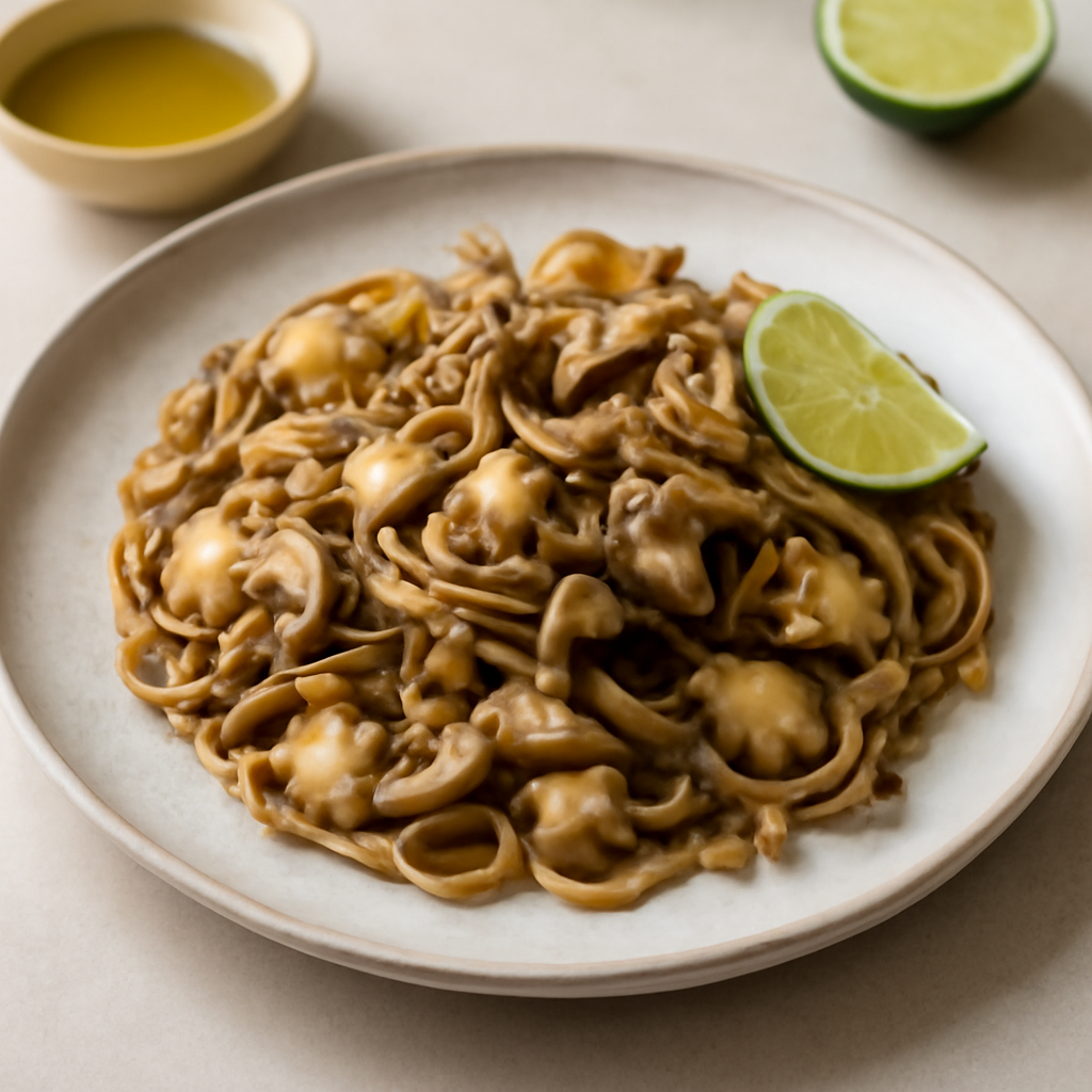 Ciriole di farro al topinambur funghi e lime
