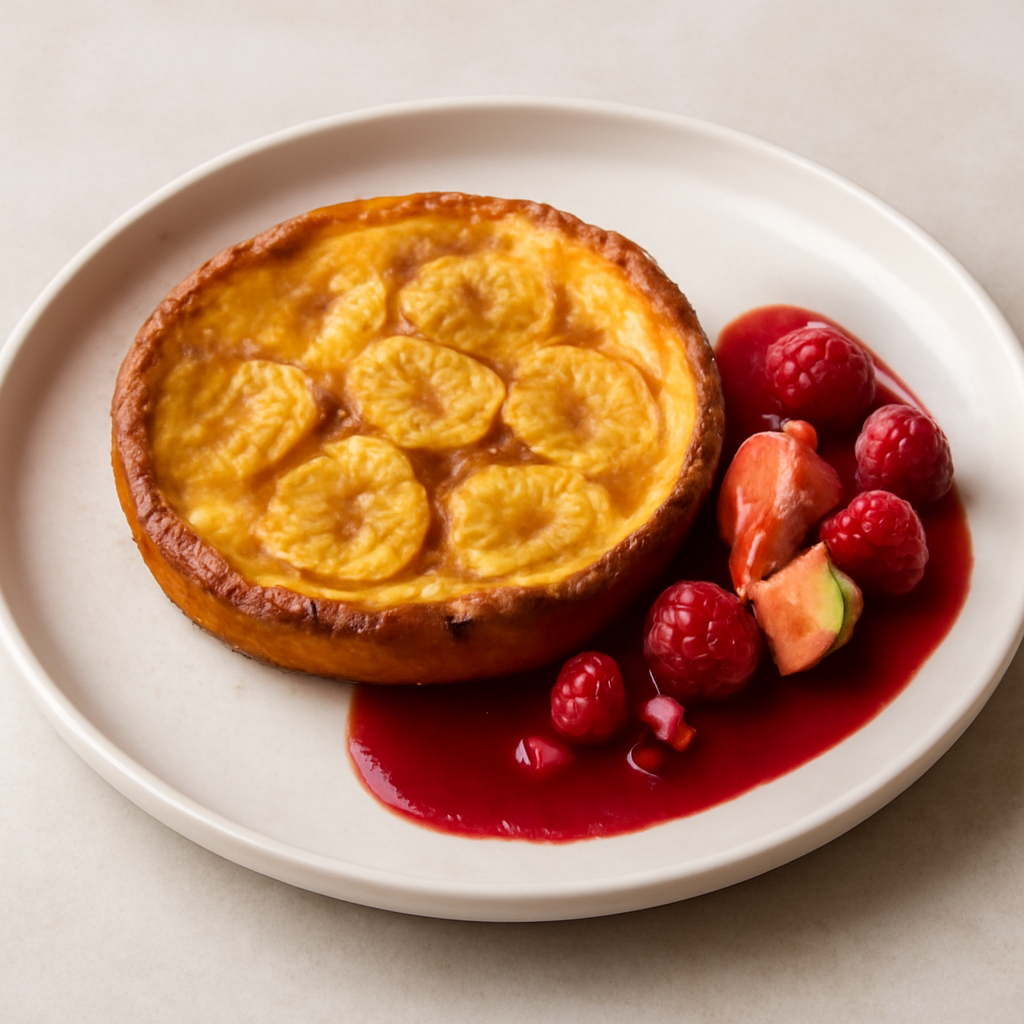 CLAFOUTIS DI PLATANO