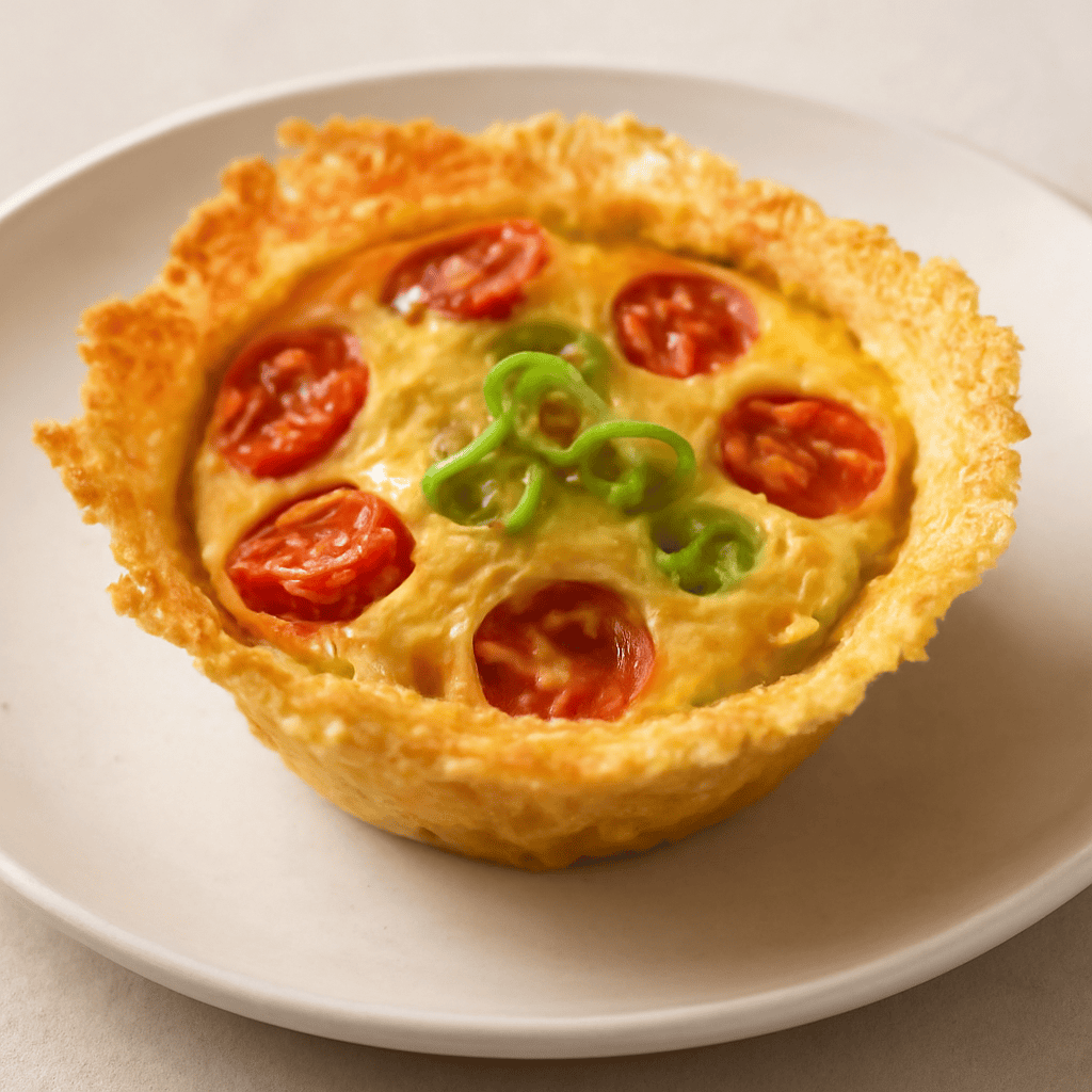 Clafoutis salato in cestino
