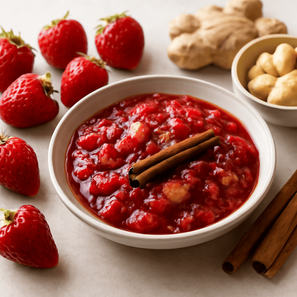 CONFETTURA di FRAGOLE, ZENZERO e CANNELLA