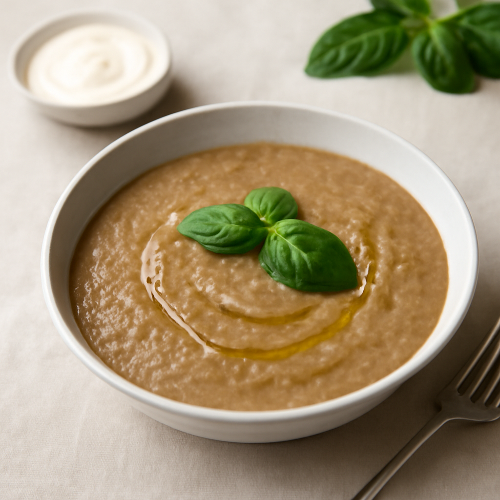 Crema di melanzane al basilico